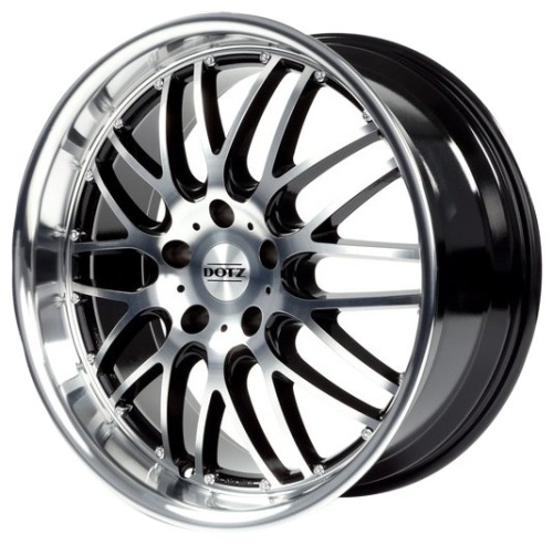 Dotz Mugello 7x16 5x100 ET 35 Dia 60,1 (Черный с полированной лицевой поверхностью)